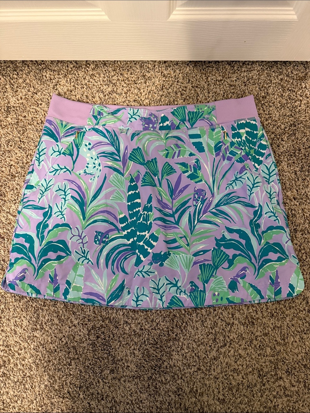 Lilly Pulitzer Purple Tropical Print Women’s Skort